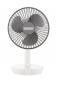 Preview: UNOLD 86710 Breezy 2-in-1 Akku-Tischventilator weiß/grau