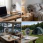 Preview: UNOLD 86710 Breezy 2-in-1 Akku-Tischventilator weiß/grau