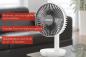 Preview: UNOLD 86710 Breezy 2-in-1 Akku-Tischventilator weiß/grau