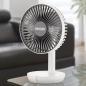 Preview: UNOLD 86710 Breezy 2-in-1 Akku-Tischventilator weiß/grau