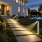 Preview: Helestra PART A19806.07 LED-Pollerleuchte 10 W 3000 K Warmweiß, Mattweiß, 740 lm, IP55, Bewegungsmelder