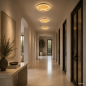 Preview: Helestra SONA LED Deckenleuchte 24 W 2040 lm 2900 K Warmweiß CASAMBI Smart Ø 40 cm Blattgold