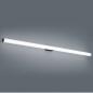 Preview: 120cm Helestra LOOM LED Wandleuchte & Spiegeleuchte in matt Schwarz & Transparent satiniert