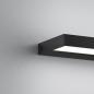 Preview: 60cm Helestra SLATE LED Wandleuchte & Spiegelleuchte in matt Schwarz & Transparent satiniert