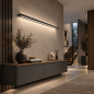 Preview: Helestra SLATE 18/2040.22 LED-Wandleuchte 29 W 2900 K Warmweiß, Schwarz matt, 1740 lm, IP44, Up-/Downlight