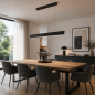 Preview: Helestra NEX LED-Pendelleuchte 45W 2820lm 2700 K Warmweiß CRI 90–100 dimmbar CASAMBI optional Mattschwarz