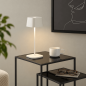 Preview: HELESTRA KORI LED Akku-Tischleuchte 2,2 W 120 lm 2700 K Warmweiß Mattweiß IP65 dimmbar