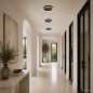Preview: Helestra SONA LED Deckenleuchte 24 W 2040 lm 2900 K Warmweiß CASAMBI Smart Ø 40 cm Mattschwarz