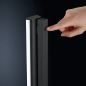 Preview: HELESTRA VENTA LED-Stehleuchte Mattschwarz-Chrom 31 W 2700 K Warmweiß 2690 lm dimmbar
