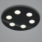 Preview: HELESTRA NOMI LED Deckenleuchte 40 W 4630 lm 2700 K Warmweiß 6-flammig dimmbar Schwarz