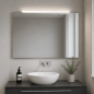 Preview: Helestra LADO-S LED Spiegelleuchte 18W 2900 K Warmweiß 1560 lm IP44 Chrom