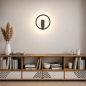 Preview: HELESTRA ELARA LED-Wandleuchte Mattschwarz 9 W 2700 K Warmweiß 660 lm dimmbar