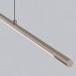 Preview: Helestra LEDA Filigrane LED Balken Pendelleuchte in coffee 155cm