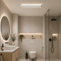 Preview: Helestra LOOM LED Wand-/Deckenleuchte 24W 3000–4000 K Warmweiß/Neutralweiß 2170 lm IP44 60 cm Mattschwarz