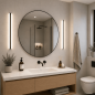 Preview: Helestra LOOM LED Wand- und Deckenleuchte 90 cm 36W 3000–4000K IP44 Mattschwarz