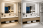 Preview: Helestra LOOM LED Wand- und Deckenleuchte 120 cm 40W 3000–4000K IP44 Mattschwarz