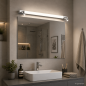 Preview: HELESTRA NERO LED Wand- und Spiegelleuchte 12 W 1150 lm 3000/4000 K Ra 90 230 V IP44 Chrom nicht dimmbar