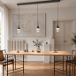 Preview: HELESTRA DEEP LED Pendelleuchte 24 W 2130 lm 2700 K Warmweiß 3-flammig dimmbar höhenverstellbar Mattschwarz
