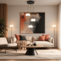 Preview: HELESTRA SAPO LED-Pendelleuchte 3-flammig rund 36 W 3270 lm 2700 K Warmweiß Plus 36° 230 V dimmbar Schwarz