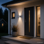 Preview: Helestra SIRI44-R LED Wandleuchte 7W 390 lm 3000 K Warmweiß Mattweiß IP54 dimmbar