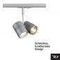 Preview: SLV 143432 BIMA II Leuchtenkopf, silbergrau, 2xGU10, max. 50W, inkl. 1P.-Adapter