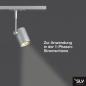 Preview: SLV 143442 BIMA I Leuchtenkopf, silbergrau, GU10, max. 50W, inkl. 1P.-Adapter