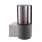 Preview: SLV 155752 LISENNE Wandleuchte in grau mit Rauchglas