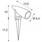 Preview: SLV 227505 SYNA LED Erdspiessleuchte IP55 8,6W 3000K anthrazit