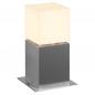 Preview: SLV 1000344 SQUARE POLE 30cm hohe Wegeleuchte Aluminium gebürstet IP44