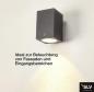 Preview: SLV 1003437 ENOLA SQUARE L single LED Außenwandleuchte anthrazit umschaltbare Farbtemperatur - hohe Farbwiedergabe