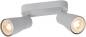 Preview: SLV 1008372 PURI 2.0 Dome, Wand- und Deckenaufbauleuchte, long, 2 x max. 6 W GU10, grau