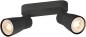 Preview: SLV 1008369 PURI 2.0 Dome, Wand- und Deckenaufbauleuchte, long, 2 x max. 6 W GU10, schwarz