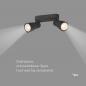 Preview: SLV 1008369 PURI 2.0 Dome, Wand- und Deckenaufbauleuchte, long, 2 x max. 6 W GU10, schwarz