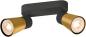 Preview: SLV 1008366 PURI 2.0 Cone, Wand- und Deckenaufbauleuchte, long, 2 x max. 6 W GU10, schwarz / gold