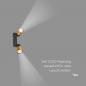 Preview: SLV 1008366 PURI 2.0 Cone, Wand- und Deckenaufbauleuchte, long, 2 x max. 6 W GU10, schwarz / gold