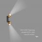 Preview: SLV 1008362 PURI 2.0 Tube, Wand- und Deckenaufbauleuchte, long, 2 x max. 6 W GU10, schwarz / gold