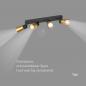 Preview: SLV 1008353 PURI 2.0 Dome, Wand- und Deckenaufbauleuchte, long, 4 x max. 6 W GU10, schwarz / gold