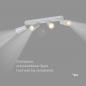 Preview: SLV 1008351 PURI 2.0 Cone, Wand- und Deckenaufbauleuchte, long, 4 x max. 6 W GU10, grau