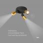 Preview: SLV 1008341 PURI 2.0 Dome, Wand- und Deckenaufbauleuchte, rund, 3 x max. 6 W GU10, schwarz / gold