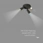 Preview: SLV 1008336 PURI 2.0 Cone, Wand- und Deckenaufbauleuchte, rund, 3 x max. 6 W GU10, schwarz