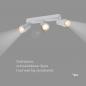 Preview: SLV 1008331 PURI 2.0 Dome, Wand- und Deckenaufbauleuchte, long, 3 x max. 6 W GU10, grau