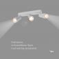 Preview: SLV 1008327 PURI 2.0 Cone, Wand- und Deckenaufbauleuchte, long, 3 x max. 6 W GU10, grau
