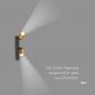 Preview: SLV 1008309 PURI 2.0 Tube, Wand- und Deckenaufbauleuchte, asymmetrisch, 2 x max. 6 W GU10, schwarz / gold