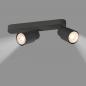 Preview: SLV 1008308 PURI 2.0 Tube 2x GU10 Wand- & Deckenaufbauleuchte asymmetrisch Schwarz – modernes Mix & Match Lichtsystem