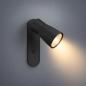 Preview: SLV 1008304 PURI 2.0 Dome, Wand- und Deckenaufbauleuchte, Schalter, rechteckig, 1x max. 6 W GU10, schwarz