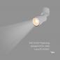 Preview: SLV 1008295 PURI 2.0 Dome, Wand- und Deckenaufbauleuchte, 1x max. 6 W GU10, grau