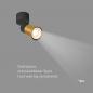 Preview: SLV 1008289 PURI 2.0 Cone, Wand- und Deckenaufbauleuchte, 1x max. 6 W GU10, schwarz / gold