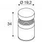Preview: SLV 1008838 CONCRETE, Pole 35, PHASE, Stehleuchte, 2700 K, IP65, grau