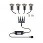 Preview: SLV 1008841 TRAIL-LITE® 60 LED Bodeneinbauleuchte 4er Set 3000K IP67 Edelstahl Aluminium