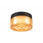 Preview: SLV 1008941 CYFT WAVE Wand und Deckenleuchte 6,5W 2700 3000 4000K IP65 schwarz amber